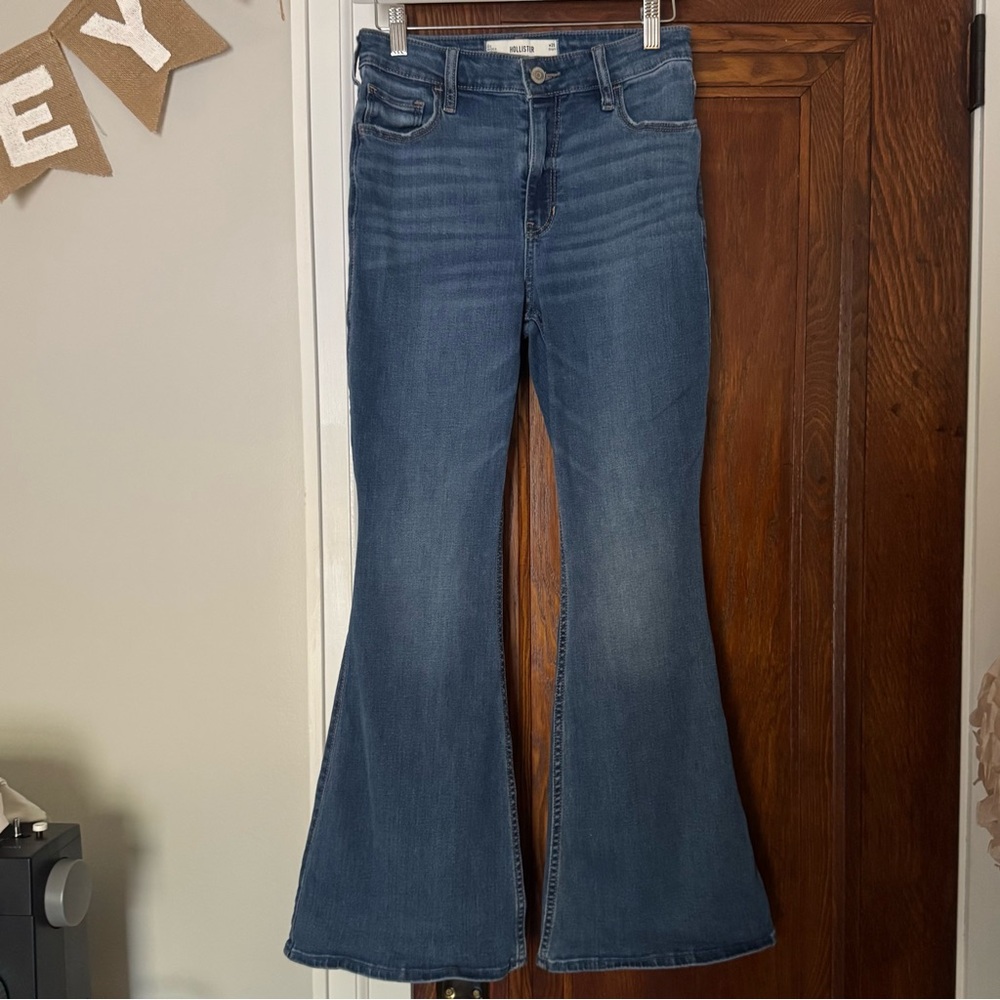 Hollister Blue Flare Jeans - Wide Leg